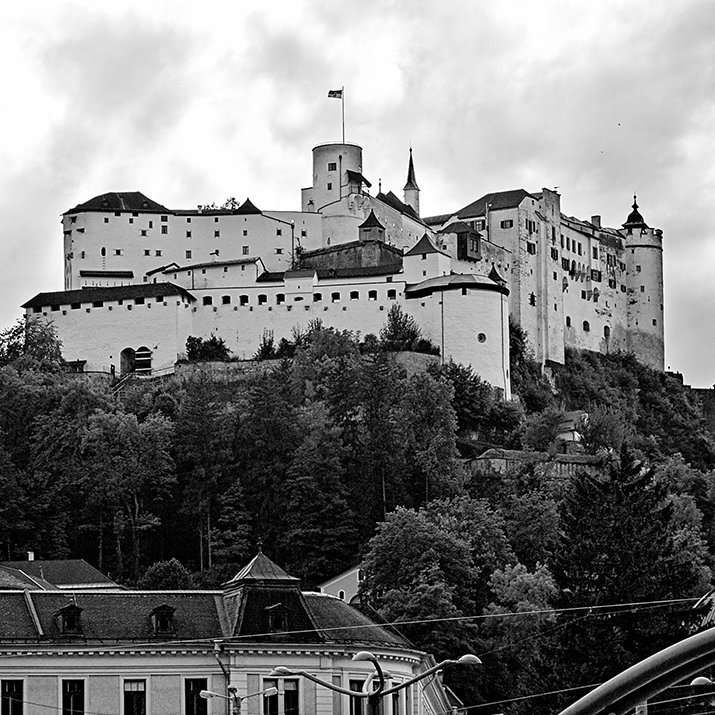 Konservierung und Restaurierung der Fürstenzimmer auf der Festung Hohensalzburg, Außenansicht der Festung