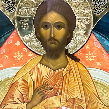 Ikone aus der russischen Gedächtniskirche Leipzig, Jesus