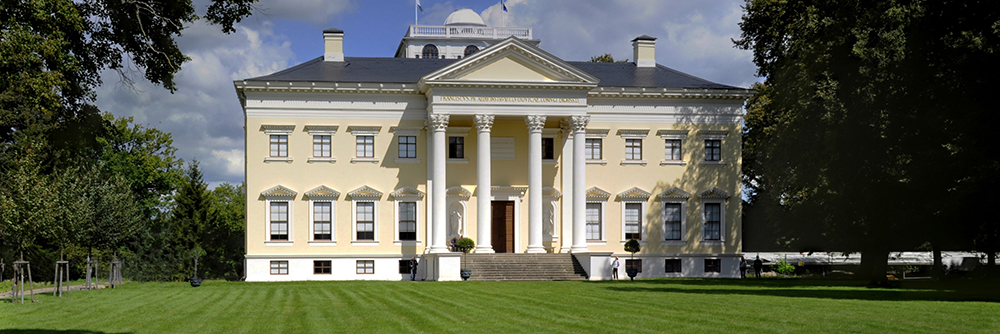 Schloss Wörlitz, Außenansicht, Restaurierung Gemälde Festsaal