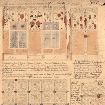 Salzburg, hist. Kartierungen Restaurierung der Fürstenzimmer auf der Festung Hohensalzburg, historische Kartierungen von Petzoldt