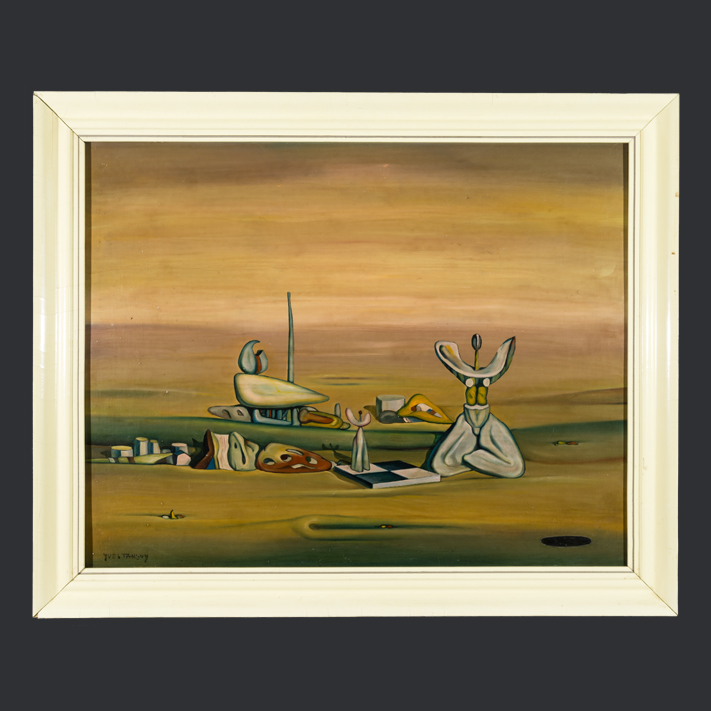 Yves Tanguy, Gemälde nach der Konservierung, Reinigung und Restaurierung, Kunst&WERK Restaurierung Leipzig